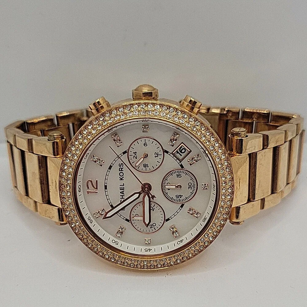 Michael Kors Parker MK5491 Women Stainless Steel Analog Dial Quartz Watch AM530 - Picture 7 of 11